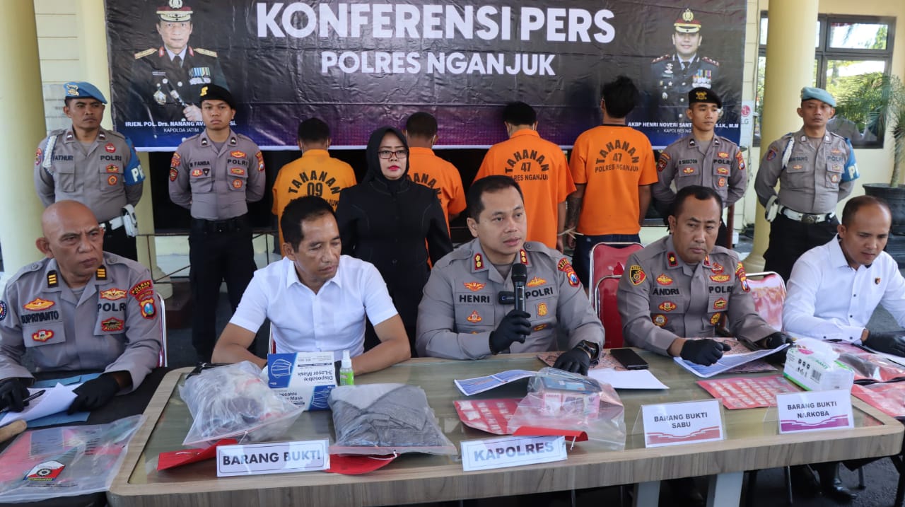 Ungkap Kasus Menonjol, Polres Nganjuk Beri Jaminan Rasa Aman Kepada Warga