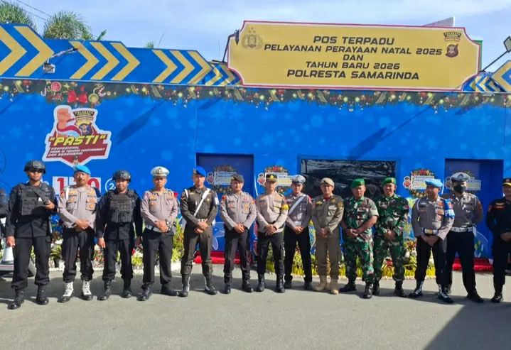 “Cipta Kondisi” Akhir Tahun di Samarinda: Polresta Gelar Patroli Skala Besar Bersama TNI & Instansi Terkait – Jaga Kamtibmas di Pos Vital, Pelabuhan, dan Pusat Keramaian
