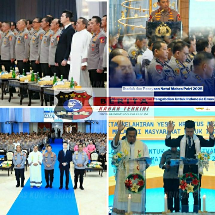 Ibadah dan Perayaan Natal Mabes Polri 2025, Momentum Penguatan Pengabdian untuk Indonesia Emas