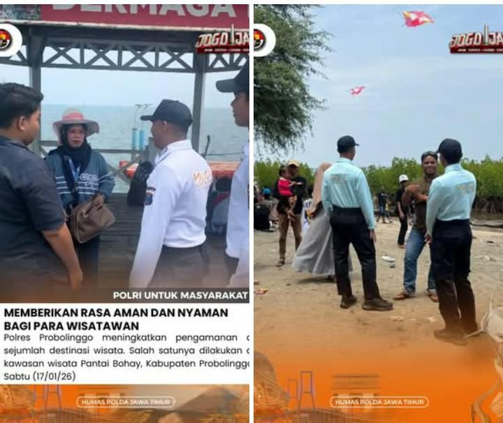 MEMBERIKAN RASA AMAN DAN NYAMAN BAGI PARA WISATAWAN – POLRES PROBOLINGGO NAIKKAN STANDAR KEAMANAN DI DESTINASI WISATA, PANTAI BOHAY JADI FOKUS PERKUATAN