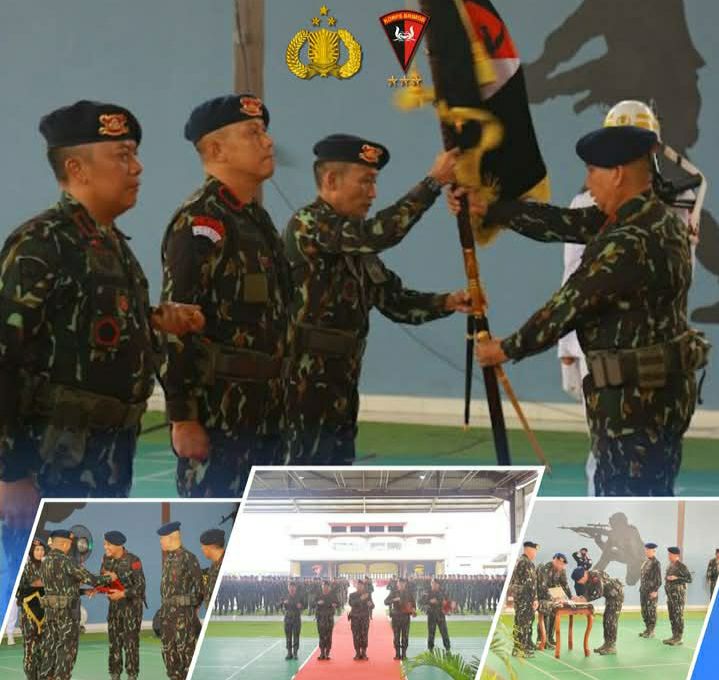 SERTAJAB DANMEN I GEGANA DAN DANMEN I PELOPOR: WUJUD REGENERASI KEPEMIMPINAN BERKELANJUTAN UNTUK PERKUAT PROFESIONALISME PASUKAN BRIMOB I