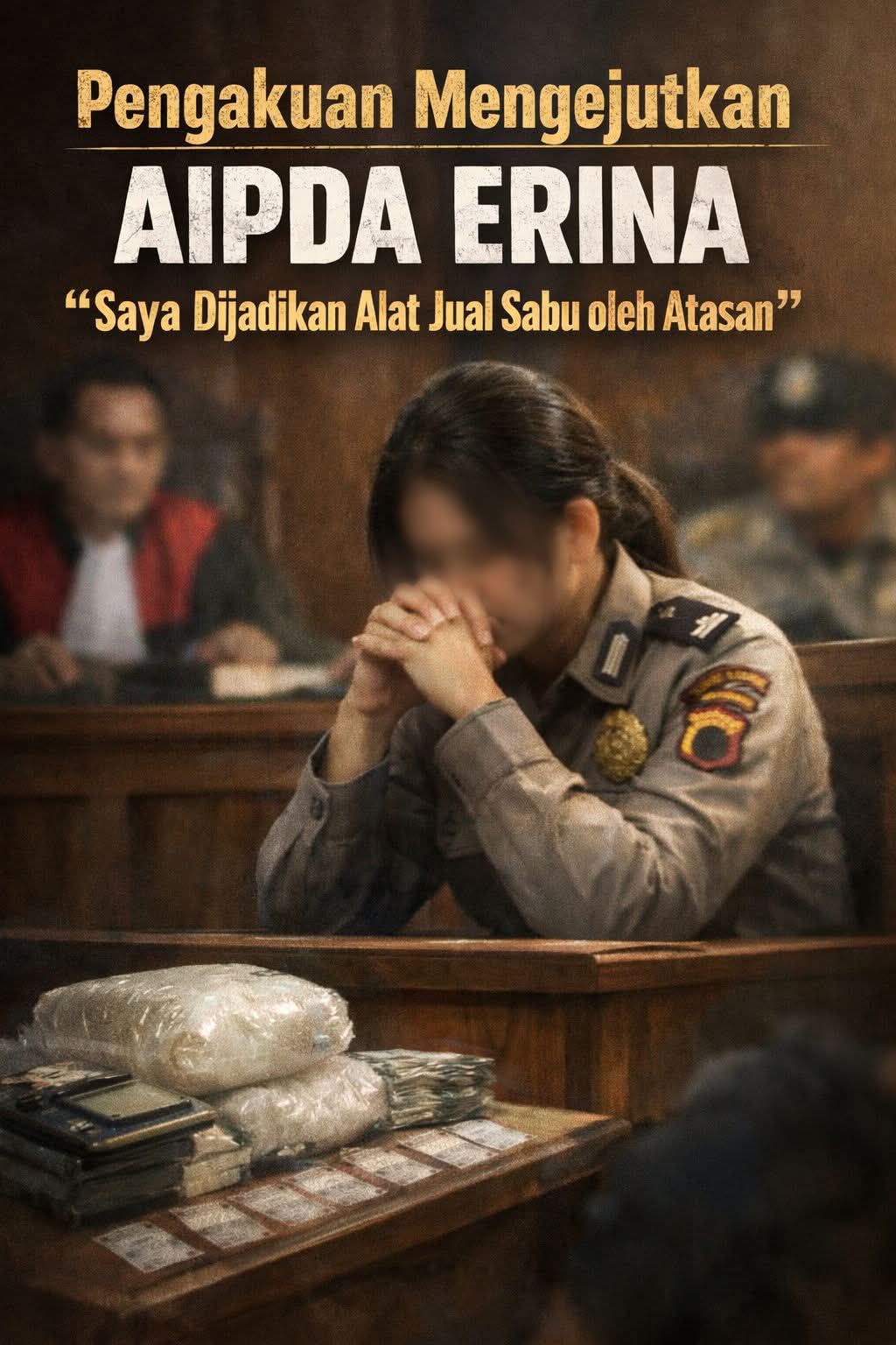 Pengakuan Mengguncang di PN Binjai: Aipda Erina Ungkap Dipaksa Atasan Jual 1 Kilogram Sabu