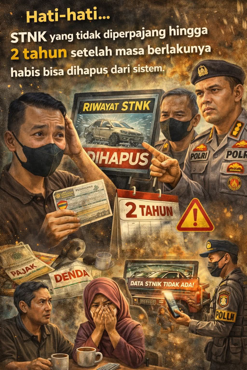 STNK MATI 2 TAHUN BISA DATANYA DIHAPUS DARI SISTEM: TIDAK HANYA SOAL TELAT BAYAR, TAPI SOAL DISIPLIN TERHADAP ATRURAN