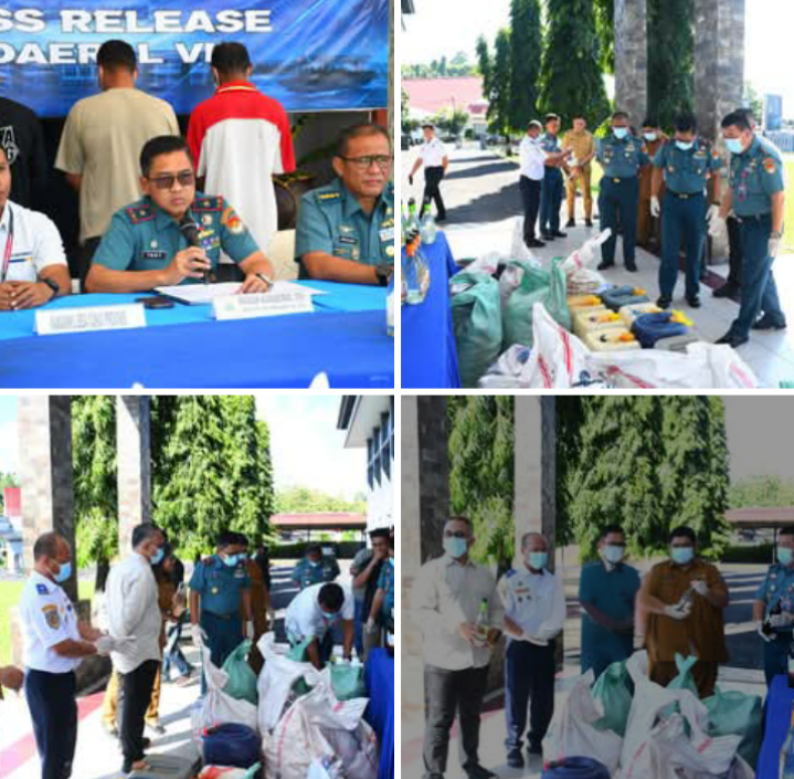 Kodaeral VIII Manado Amankan Barang Selundupan. Diantaranya Sianida