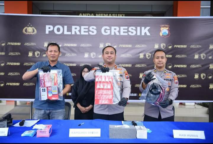 Polres Gresik Gagalkan Peredaran 51 Gram Sabu, Residivis AS Kembali Mendekam di Balik Jeruji