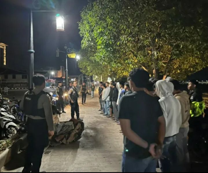 Antisipasi Gangguan Kamtibmas serta Cegah Adanya Balap Liar, Tim Raimas Polres Berau Intensifkan Patroli Malam