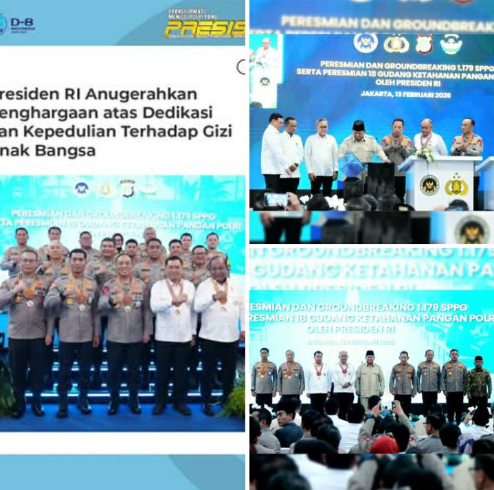 PRESIDEN PRABOWO SUBIANTO BERI TANDA KEHORMATAN NEGARA KEPADA PENGGERAK PROGRAM MAKAN BERGIZI GRATIS DAN PENGUAT RANTAI PASOK SPPG POLRI
