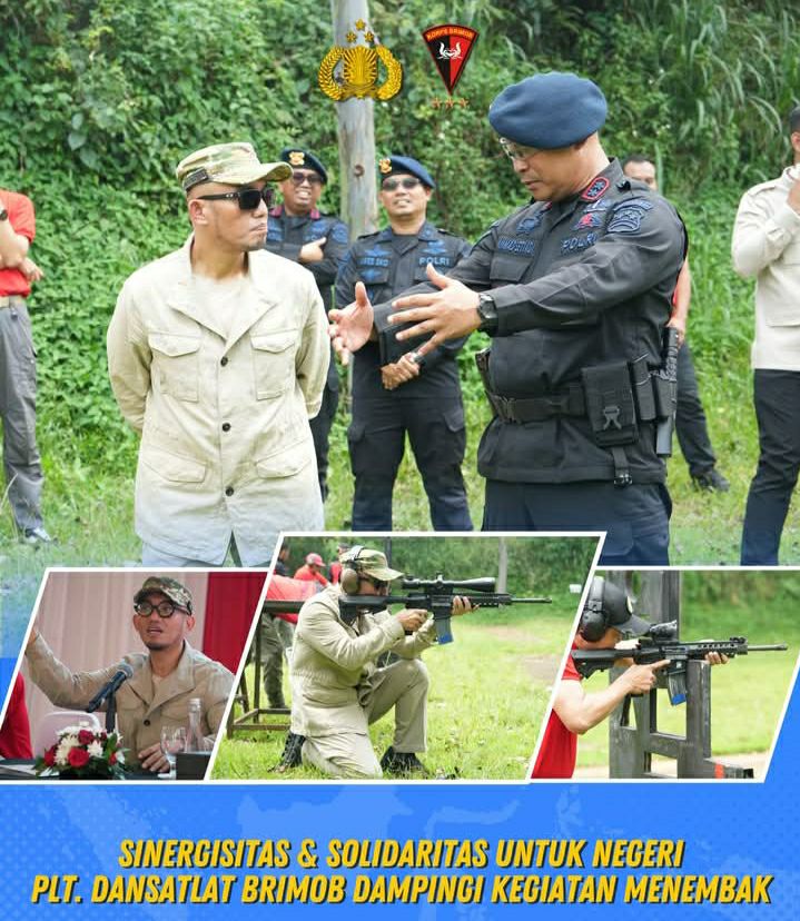 PLT. DANSATLAT BRIMOB AKBP AHMAD SETIADI MENDAMPINGI WAKIL MENISTER HAJI DAN UMROH DALAM KEGIATAN MENEMBAK RETRET KOKAM NASIONAL PP PEMUDA MUHAMMADIYAH 2026