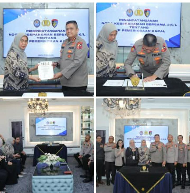 Korps Kepolisian Perairan dan Udara Baharkam Polri Tandatangani MoU dengan 10 Kementerian/Lembaga, Tetapkan SOP Pemeriksaan Kapal untuk Perkuat Sinergi dan Jaga Kedaulatan Negara